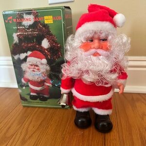 Vintage Musical Santa